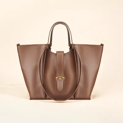 New Niche Cowhide All-match Commuter Tote Bag HB46480